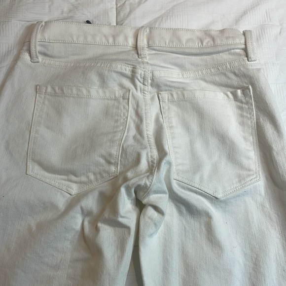 BNWOT Banana Republic Women’s White High Rise Straight Jeans Size 25 Petite - Picture 7 of 7